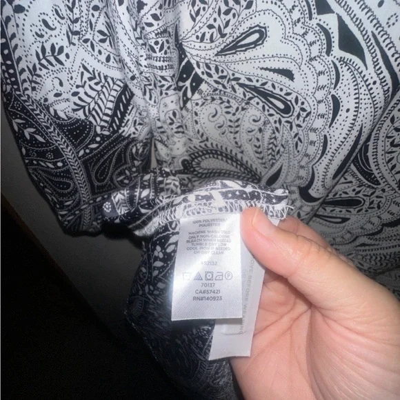 Loft Paisley Shift Long Sleeve Floral Color block Dress Size Small NWOT - Picture 7 of 12